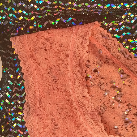 NWOT Wealurre Lace Panties size Large Peach color - Picture 3 of 6